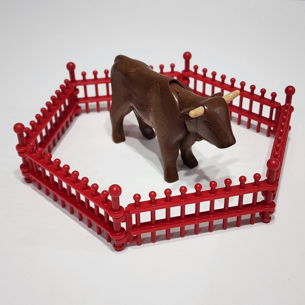 Playmobil Geobra Bull Fence Cattle Steer Longhorn Western Cow Replacement‎ Parts